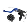 thumbnail image 4 of Unique Bargains 1 Pair Brake Master Cylinder Hydraulic Handlebar Brakes Lever 22 mm Blue, 4 of 7