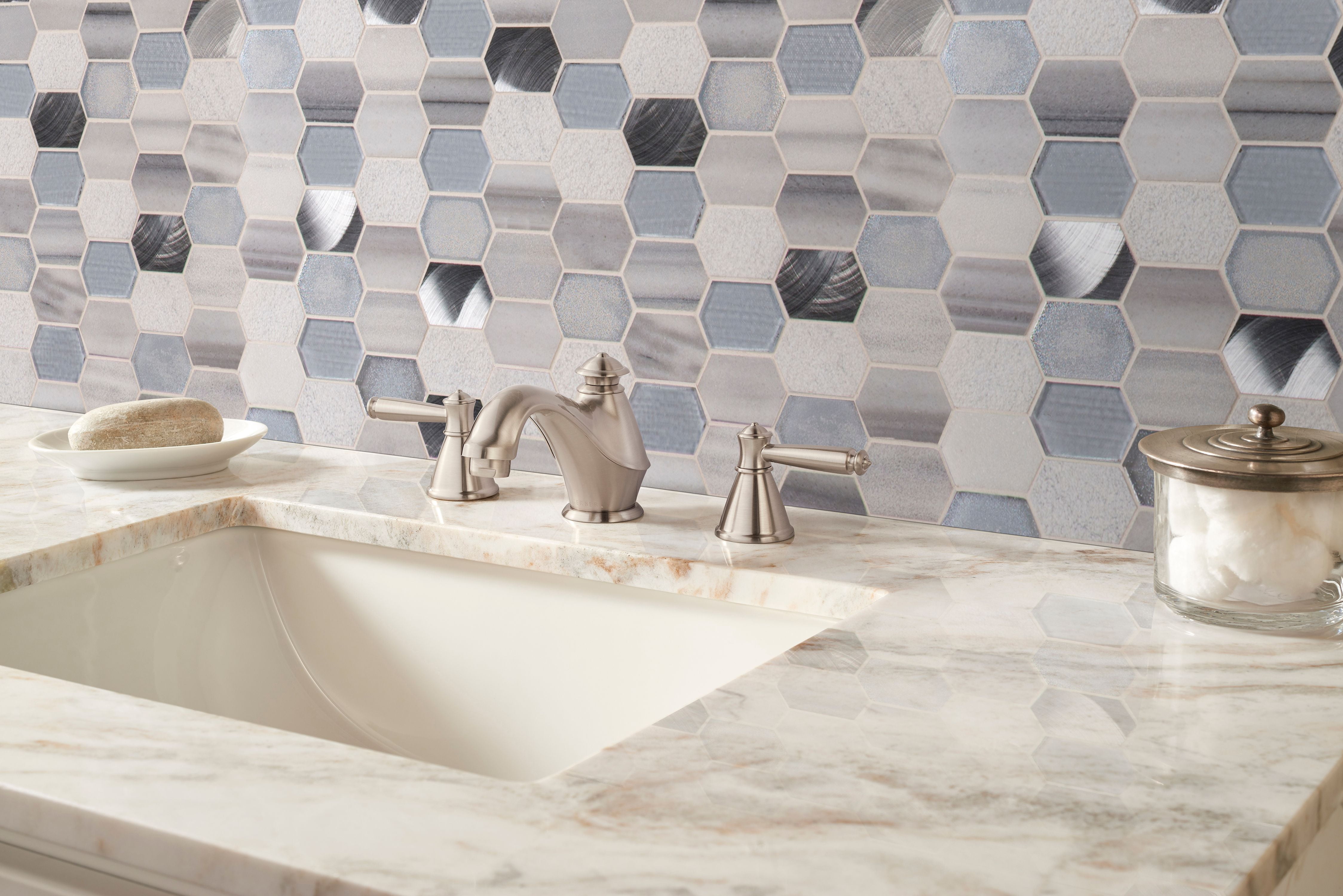 MSI Harlow Picket 12 in. x 12 in. Glass Metal Stone Mesh-Mounted Mosaic Tile (9.9 Sq. ft. / Case)