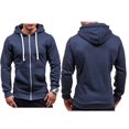 thumbnail image 2 of Vêtements d'Hiver pour Hommes, Sweat à Capuche Décontracté, Veste à Capuche avec Fermeture Éclair, 2 of 4