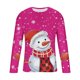 thumbnail image 4 of Blusas y camisas de manga larga y cuello redondo para hombre, informales, a la moda, con estampado navideño, cuello redondo, blusas de licra de manga larga para hombre., 4 of 5