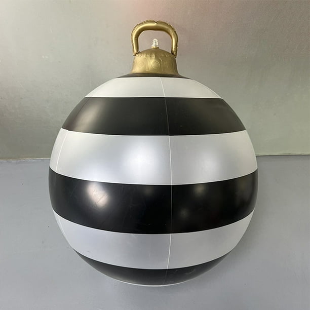 Bola inflable de Navidad de 60CM, bola de juguete inflada a prueba de agua, adornos para patio