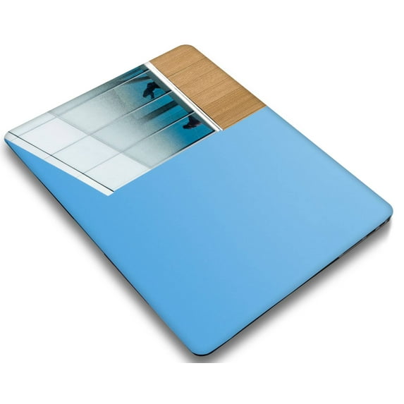 KSK KAISHEK Hard Shell Case Compatible Newest MacBook Pro 13"( Touch Bar, 2022-2016) + Black Keyboard Cover Model A2338 M1&A2289&A2251&A2159&A1989&A1706&A1708 Blue series A 0582