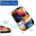 thumbnail image 4 of Cat Soft Comfortable Furry Printed Car Armrest Pad Armrest Accessories Car Armrest Cover 12.5x8.2 Inch, 4 of 6