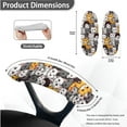 thumbnail image 6 of SCRAWLGOD Cats Gray White Soft Computer Chair Slipcover with Armrest Slipcovers 4 PCS Stretch Removable Boss Chair Protector Washable High Back Chair Cover, 6 of 7