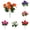 RD2, variant on UJMNHYGT Geraniums Artificial Flowers for Outdoors Red Geraniums Bush, UV Resistant Realistic Flowers for Planters Outside Gardens Front Door Indoor Home Kitchen Table Centerpieces Decor