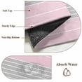 thumbnail image 6 of 6'x9' Area Rugs, Pink Striped Indoor Outdoor Area Rug for Living Room Bedroom, Multicolor Grey White Horizontal Stripes Washable Bathroom Rugs Kitchen Floor Carpet Mats Home Decor Aesthetic, 6 of 8