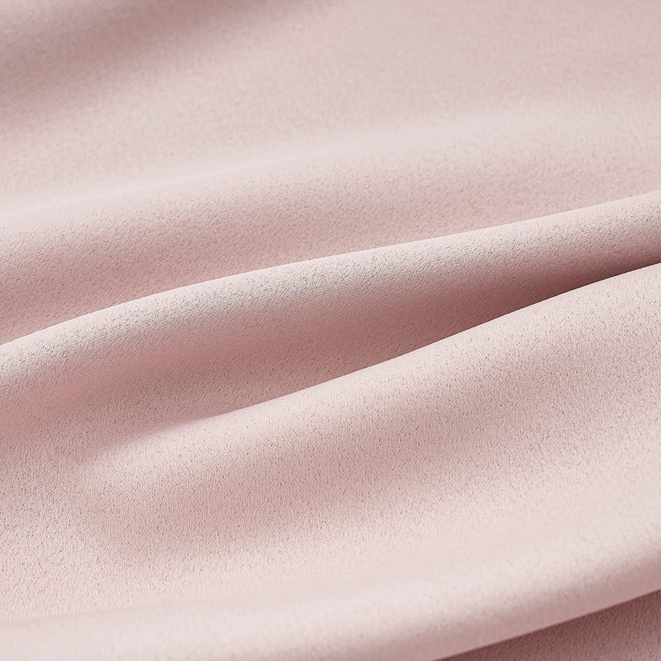 Flowpartex Pom Pom Energy Efficient Blackout Curtains, Set of 2 Solid Grommet Window Drapes for Kids Bedroom Living Room, Light Blocking Thermal Insulated, Pink, 52"W x 84"L