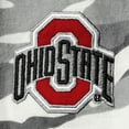 thumbnail image 3 of Women's The Wild Collective Gray Ohio State Buckeyes Camo Flannel Button-Up Long Sleeve Shirt, 3 of 4