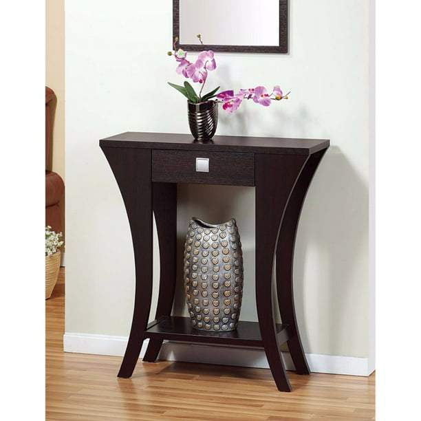 Blumenthal Stylish Console Table With 1 Drawer, Dark Brown ...