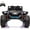 Black, variant on EastVita 24V Ride on Car with ,Extra Large 2 Seat 20.5" Wide Ride on Toys UTV, 4WD Power EVA Wheels Vehicle Metal Suspension,LED Lights,Mp3 ,Horn,White