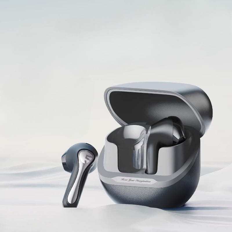 SoundPEATS Air5 Lite Wireless Earbuds, Semi-In Ear Bluetooth Headphones with Lightweight Comfort, for Sports/Running & Gaming