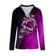 thumbnail image 4 of Blusa informal con estampado de manga larga y cuello vuelto para mujer a la moda Fridja  fjkfkj8080, 4 of 5