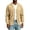 Khaki, variant on Mens Button Down Cardigan V Neck Loose Fit Long Sleeve Casual Knit Sweater Jacket Light Blue L