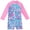 PP1, variant on Esaierr Toddler Girls One Piece Swimsuit Swimzip Upf 50 Sleeve Rash Guard Swimsuit for 4-9Y