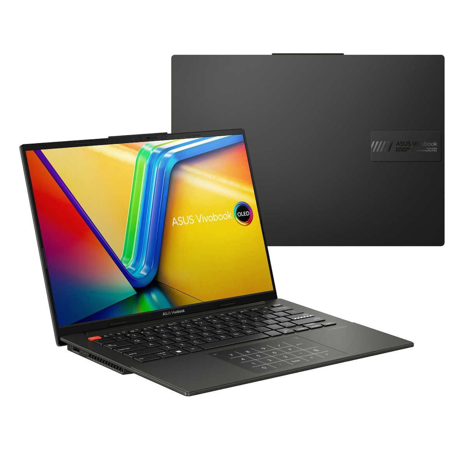 Restored ASUS Vivobook S 14 14.5" 2.8K OLED Intel i9-13900H 2.6 GHz 16GB RAM 1TB SSD Intel Iris Xe Windows 11 Home Laptop, Black - K5404VA-CB91-CB (Refurbished)
