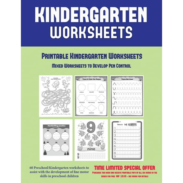 printable kindergarten worksheets printable kindergarten worksheets mixed worksheets to develop pen control kindergarten worksheets 60 preschool kindergarten worksheets to assist with the development of fine motor skills in preschool children