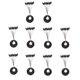 thumbnail image 1 of Tapón de goma 10 piezas tapones de pesca tapón de goma negro espacio de pesca frijoles carpa flotado Abanopi Tapón de goma, 1 of 5