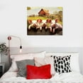 thumbnail image 4 of JRXY Farmhouse Pig Wall Art Cute Pigs Old Barn Truck Pictures Wall Decor Country Animal Canvas Print Painting Rustic Funny Artwork For Bathroom Kitchen Bedroom Living Room Framed 16x12in, 4 of 4