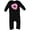 AB-Black, variant on Heart Shaped Donut with Pink Icing and Sprinkles Baby Romper Coveralls