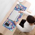 thumbnail image 3 of Long Mouse Pads for Desk,Blue Paisley and Floral Pattern Desk Mats on Top Of Desks, Desk Mouse Pad Extra Large with 3mm Non-Slip Base and Stitched Edge for Gaming,Office,Work,Home 31.5"x11.8", 3 of 6