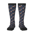 thumbnail image 2 of Picia Women Crew Soft Moisture-wicking Socks Cartoon Fox Pattern Design Cotton Socks, One Size fit All, 2 of 9