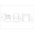 thumbnail image 2 of Manhattan Comfort Mid-Century Modern Martelle�Chair With Orange Finish AC002-OR, 2 of 6