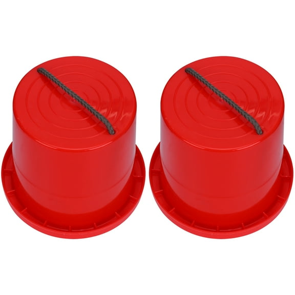 CTIRCHIU Kids Stilts Toys PE Red Garden Playground 1 Pair 4.92 x 44.09 x 4.13 in
