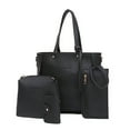 thumbnail image 3 of Coofit 4PCS Women Handbag Set Fashion Solid Color Creative Shoulder Bag Clutch Bag, 3 of 7