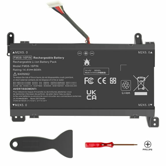 FM08 battery For HP Omen 17 2017 17-AN013TX 17-AN014TX 17-AN014NG 16-pin