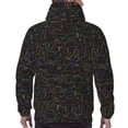 thumbnail image 7 of Xecao Doodle Dinosaur Pattern Men's Adult Pullover Hoodie,Hooded Sweatshirt-Medium, 7 of 7