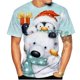 thumbnail image 1 of Camisetas navideñas con estampado 3d divertido de Papá Noel, camisetas de gran tamaño, camisetas para hombre, camisas informales de vacaciones de verano con cuello redondo, ropa Harajuku para hombre, 1 of 4