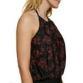 thumbnail image 2 of Calvin Klein Women's Printed Blouson One Piece Swimsuit Black Size 8, 2 of 4