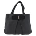 thumbnail image 1 of Pre-Owned Salvatore Ferragamo Vala Tote Leather Black Leather Tote Bag Bag, 1 of 8