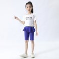 thumbnail image 5 of GYRATEDREAM Girls Knee Length Leggings with Skirt Stretchy Kids Summer Pants for Girls 3-11 Years, 5 of 13