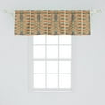 thumbnail image 2 of Ambesonne Aztec Window Valance, Tribal Bohemian Illustration, 54" X 18", Apricot Orange and Teal, 2 of 3
