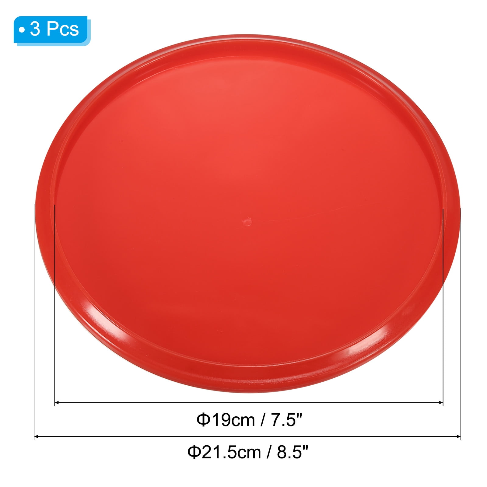 Flying Disc 8 Inch 160 Gram Sport Training Disk with Storage Bag, Red 3 Pack