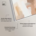 thumbnail image 4 of Neutral Harmony Modern Japandi Duo Framed High-Gloss Acrylic Glass Wall Art Gold Set by Art Remedy, White Frame, 20 x 30, 4 of 6