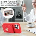 thumbnail image 3 of For iPhone 14/14 Pro/14 Pro Max/14 Plus Case Cover,Shockproof Luxury Leather Back Card Pocket Crossbody Case With Long Lanyard, 3 of 5