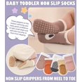 thumbnail image 3 of Baby Socks Toddlers Socks Baby Toddler Girls Boys Non Slip Grips Socks with Grippers Cotton Gifts Socks, 3 of 6