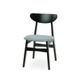 thumbnail image 4 of Set of 2 Solid Wood Yumiko Dining Kitchen Modern Side Chairs w/Padded Seat, Espresso Color, 4 of 5