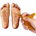 thumbnail image 4 of Masajeador Manual de madera fragante de Vietnam, reflexología de pies, punto de acupuntura corporal Gua-sha, relajación de cuerpo completo para pies, 4 of 5