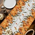 thumbnail image 2 of Thanksgiving Orange Pumpkin Table Runner, Autumn Thanksgiving Kitchen Dining Table Decoration for Home Party Decor 13x90 Inches, 2 of 9