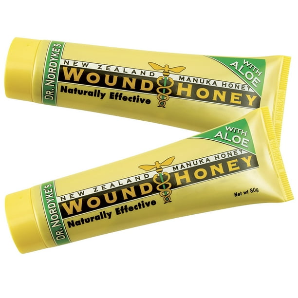 Manuka Wound Honey Aloe Vera Topical Burn Treatments (Set of 2