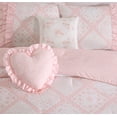 thumbnail image 3 of Vintage Floral Ruffles Pink 4-Piece Microfiber Comforter Set - Twin, 3 of 6
