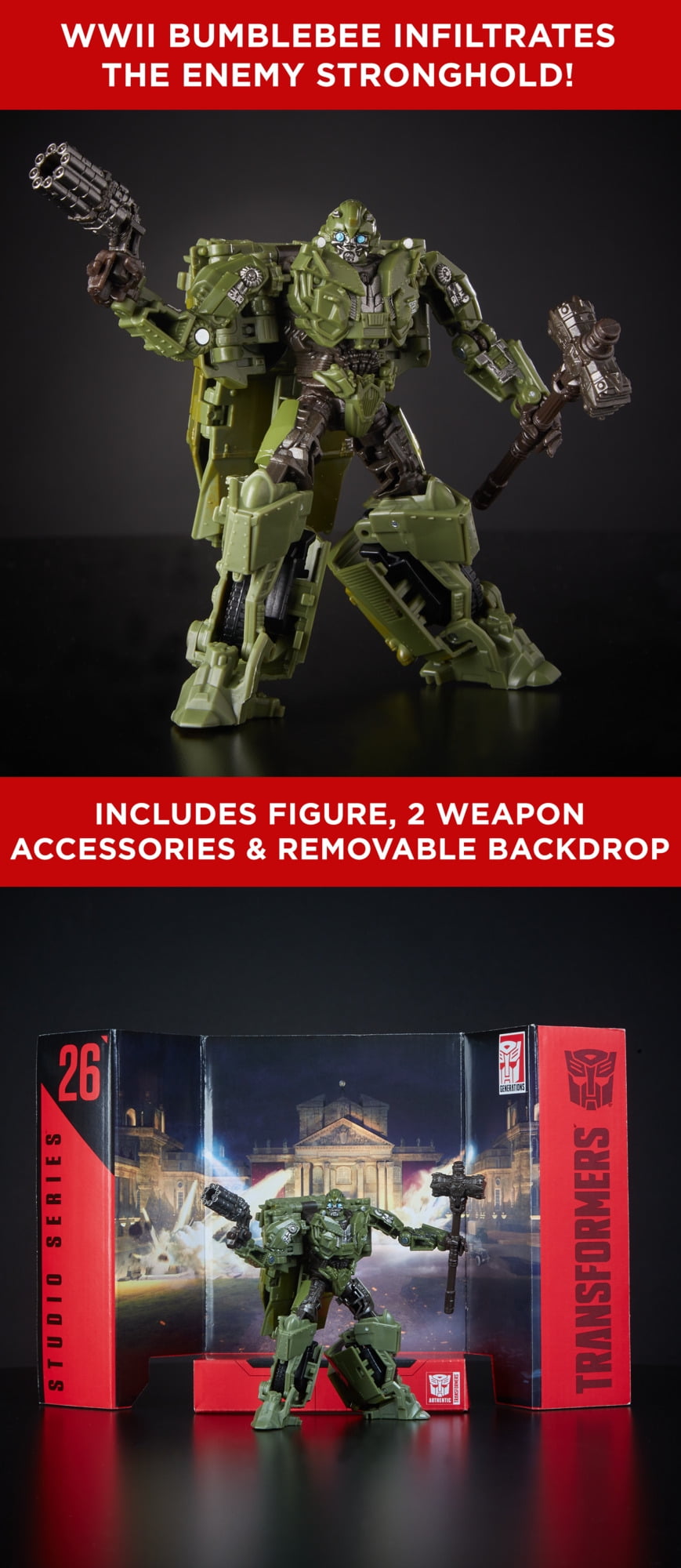 Transformers Series 26 Deluxe Class The Last Knight WII Bumblebee Action  Figure Set - Walmart.com