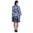 thumbnail image 5 of Moomaya Printed Womens Kimono Robes Short Satin Silk Bridal Robe Loungewear, 5 of 8