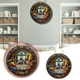 Stained Glass Window Frame Door Way Bead Hangings Collectible Ceramic