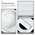 thumbnail image 3 of ELAYARD White Plastic Dryer Vent Cover with Louvered Design, Easy Open Outdoor Wall Installation, Weather-Resistant Ventilation, 3 of 8