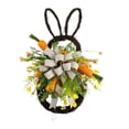 thumbnail image 3 of Easter Rabbit Wreath Decor Craft Garland Decorations Bunny Shape Wall Hanging Sign for Front Door Wedding decor Party Indoor Hanging, 3 of 8
