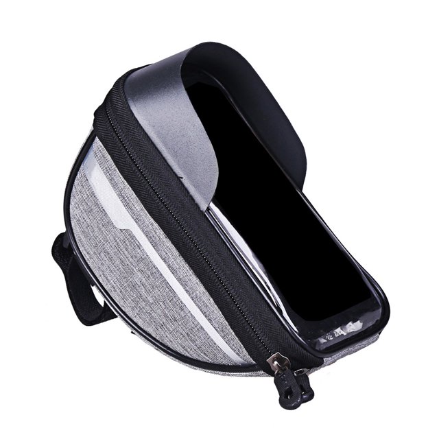 Eigraketly Bolsa de pantalla táctil para bicicleta, funda para teléfono móvil con tubo superior, funda extraíble portátil para ciclismo, funda lavable Ciclismo Gris Eigraketly OD019852-02